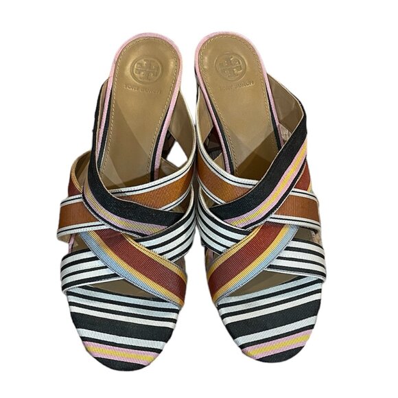 Tory Burch Multi-Color Sandals with Heel Size 9.5 - Picture 2 of 7